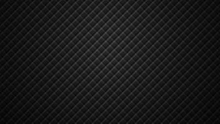 Dark black Geometric grid background Carbon fiber Modern dark abstract texture with dark edges