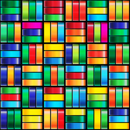 Geometric grid background Modern colorful abstract multicolored texture Seamless patternの写真素材