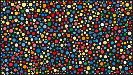 Colorful Hand drawn abstract background Polka dot pattern Dotworkの写真素材