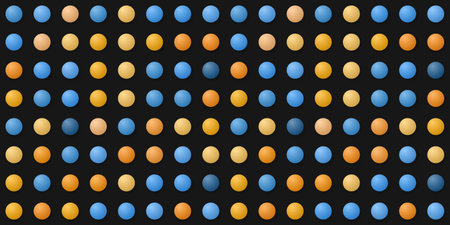 Colorful Hand drawn abstract background Polka dot pattern Dotworkの写真素材