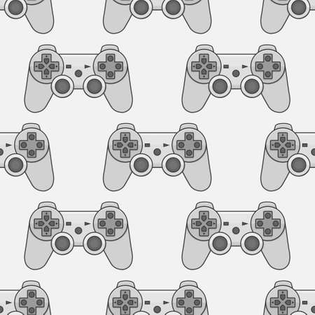 Video game controller gamepad background Gadgets and devices seamless patternの写真素材