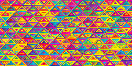 Geometric grid background Modern colorful abstract multicolored texture Seamless patternの写真素材