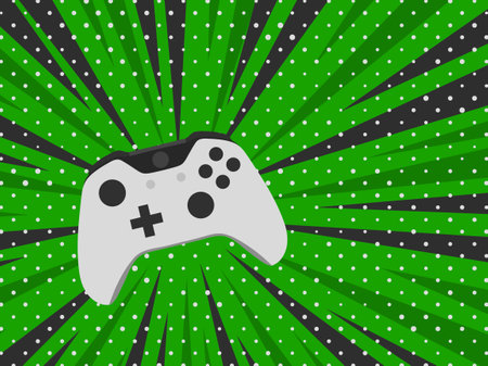 Video game controller Gadgets and devices Pop art background