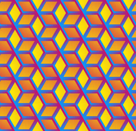 Abstract hexagonal background geometric grid seamless pattern