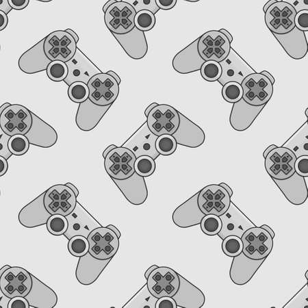 Video game controller gamepad background Gadgets and devices seamless patternの写真素材