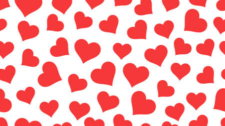Hearts seamless pattern Grunge Hand drawn Valentine's day background
