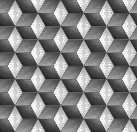 Abstract hexagonal background geometric grid seamless patternの写真素材