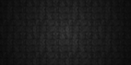 Dark black Geometric grid background Carbon fiber Modern dark abstract texture with dark edgesの写真素材