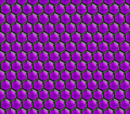 Colorful Hexagon structure Dark geometric Abstract technology background