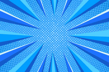 Colorful Pop art comic book Cartoon Sunlight Background Retro Halftone colored background with stripesの写真素材
