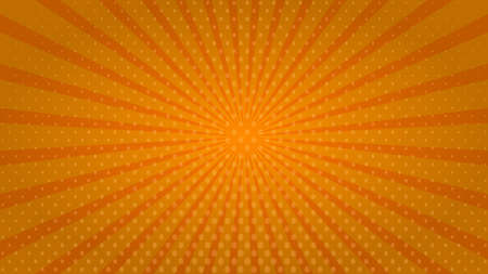 Colorful Pop art comic book Cartoon Sunlight Background Retro Halftone colored background with stripesの写真素材