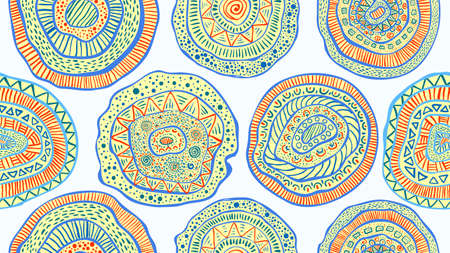 Abstract scribble Hand drawn scrawl sketch Chaos doodle seamless pattern