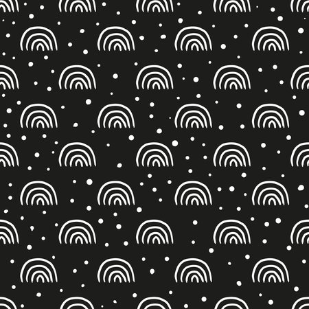 Abstract doodle ink painting seamless texture Hand drawn artwork backgroundのイラスト素材