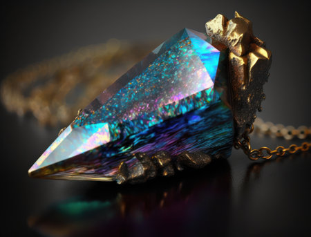 Beautiful purple amethyst natural gemstone jewelry Generative AI technologyの素材