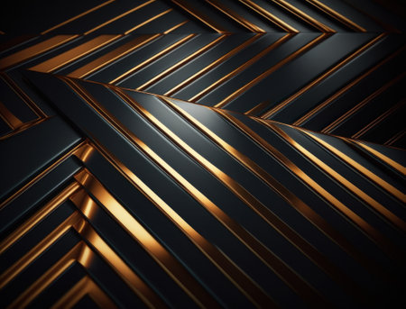 Modern technology abstract texture with diagonal metallic lines created with Generative AI technologyの素材