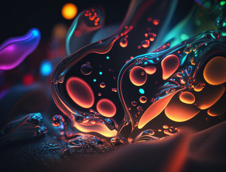 Light pastel colors fluid wavy liquid abstract background created with Generative AI technologyの素材