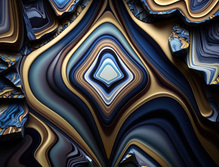 Marble stone texture background material with elements of semi-precious stones and gold created with Generative AI technologyの素材