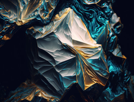 Marble stone texture background material with elements of semi-precious stones and gold created with Generative AI technologyの素材