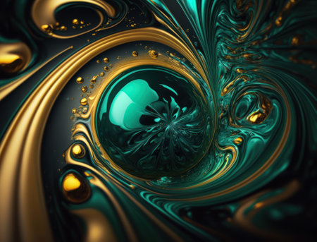 Marble stone texture background material with elements of semi-precious stones and gold created with Generative AI technologyの素材