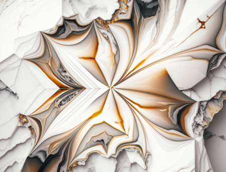 Marble stone texture background material with elements of semi-precious stones and gold created with Generative AI technologyの素材