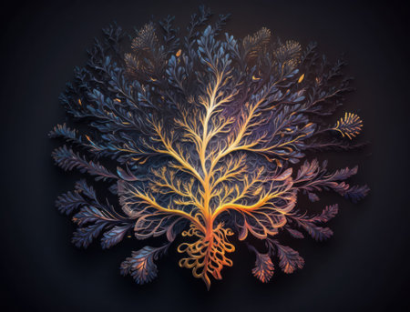 Yggdrasil world tree concept created with Generative AI technologyの素材