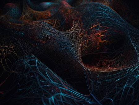 abstract fractal. Fractal art background for creative design. Decoration for wallpaper, desktop, poster, cover booklet. Print for clothes, t-shirt. creative illustration for designの素材