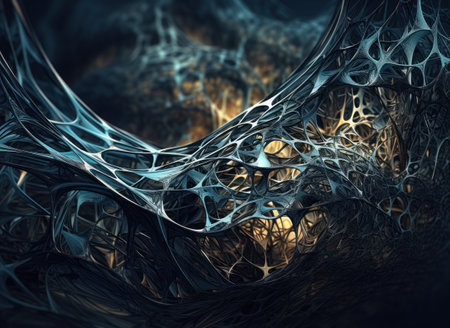 3d abstract computer generated fractal design.Fractal is never-ending pattern.Fractals are infinitely complex patterns that are self-similar across different scalesの素材