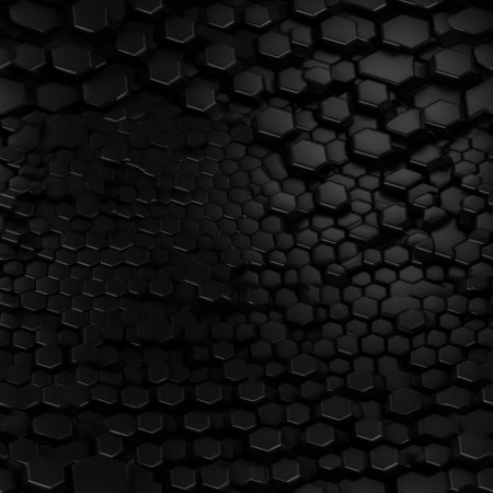 Dark abstract background organic shapes Abstract geometric mosaic seamless pattern created with Generative AI technology.の素材