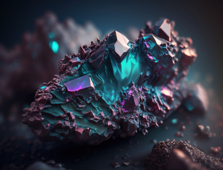 Meteorite background stone created with Generative AI technologyの素材