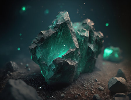 Meteorite background stone created with Generative AI technologyの素材
