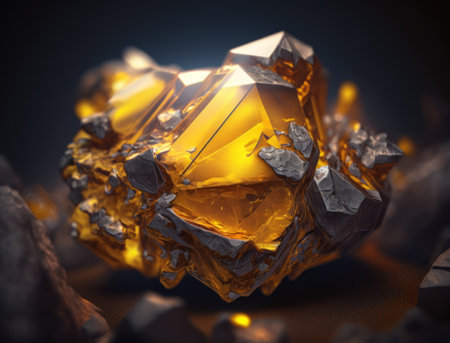 Meteorite background stone created with Generative AI technologyの素材