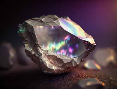 Meteorite background stone created with Generative AI technologyの素材