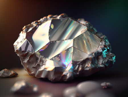 Meteorite background stone created with Generative AI technologyの素材
