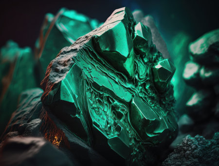 Meteorite background stone created with Generative AI technologyの素材