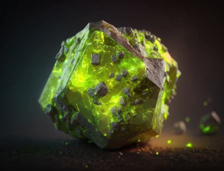 Meteorite background stone created with Generative AI technologyの素材