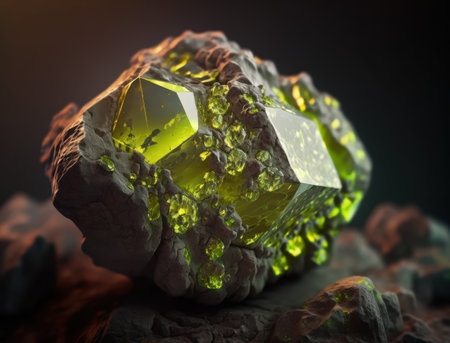 Meteorite background stone created with Generative AI technologyの素材