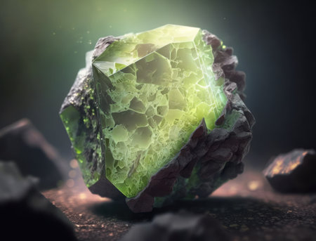 Meteorite background stone created with Generative AI technologyの素材