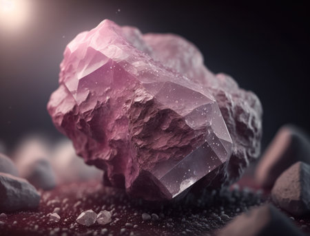 Meteorite background stone created with Generative AI technologyの素材