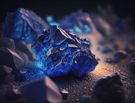 Meteorite background stone created with Generative AI technologyの素材