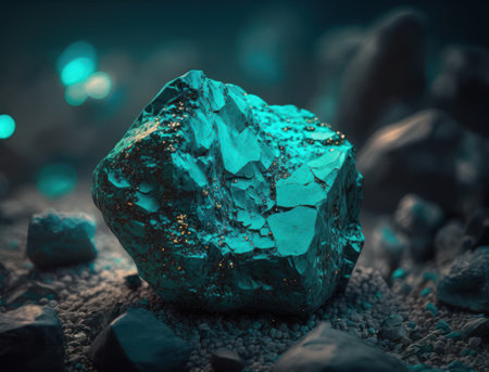 Meteorite background stone created with Generative AI technologyの素材