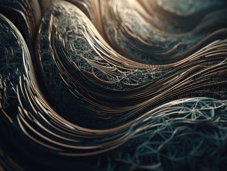 Modern Colorful wave stripes pattern backgroundの素材