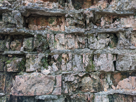 The texture of the stone wall. Background of stone wall texture.