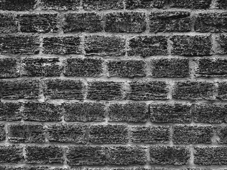 Black and white brick wall texture. Abstract background and texture for design.