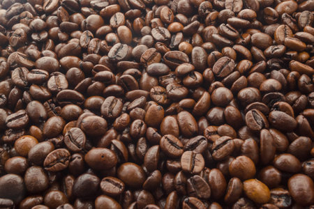 roasted coffee beans background, can be used as a whole background