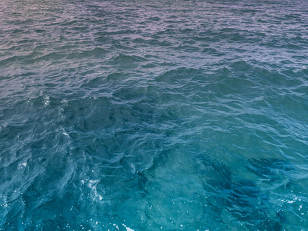 Blue sea water texture background. Blue sea water background. Blue sea water textureの写真素材