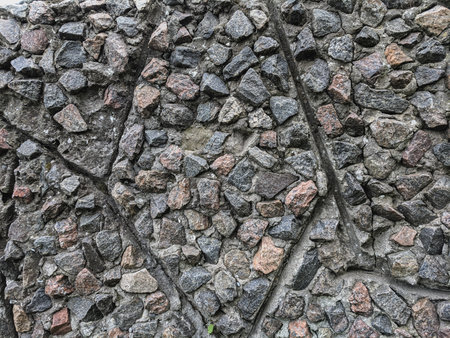 Old stone wall texture. Background and texture for graphic design or wallpaper.の写真素材