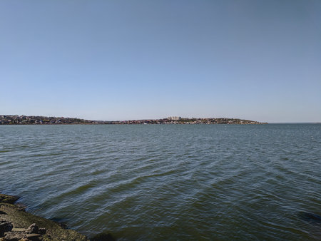 Coast of the Baltic Sea in Klaipeda, Lithuaniaの写真素材