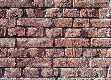 Background of brick wall texture. Old grunge vintage brick wall.