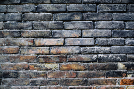 Old brick wall texture background for interior exterior decoration and industrial construction...