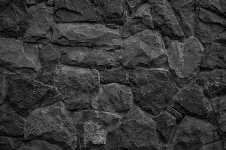 Black stone wall background.